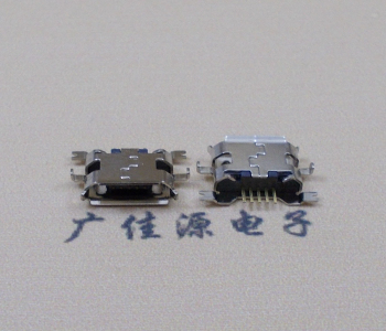 沉板Micro USB 5pin前插后贴,节省PC板空间外壳镀镍