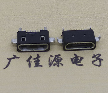 厂家直销MICRO USB防水沉板2.0MM,迈克USB连接器母座