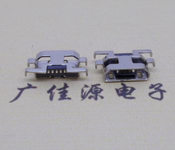 迈克Micro USB 5P反向母头,沉板2.2MM直边Micro连接器