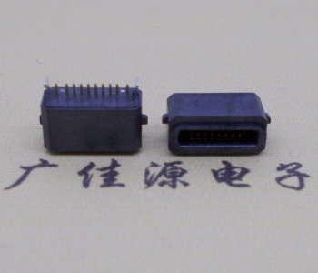 立插苹果10p母座,高H=4.8mm单排端DIP插板焊接