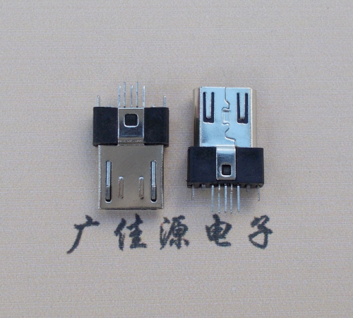 Micro USB公头超薄胶芯3.0MM带弹片