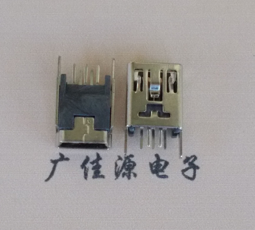 Mini USB 5pin180度直插立式